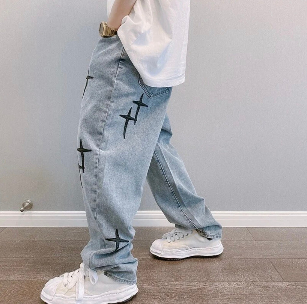 Y2K vintage style fit baggy jeans
