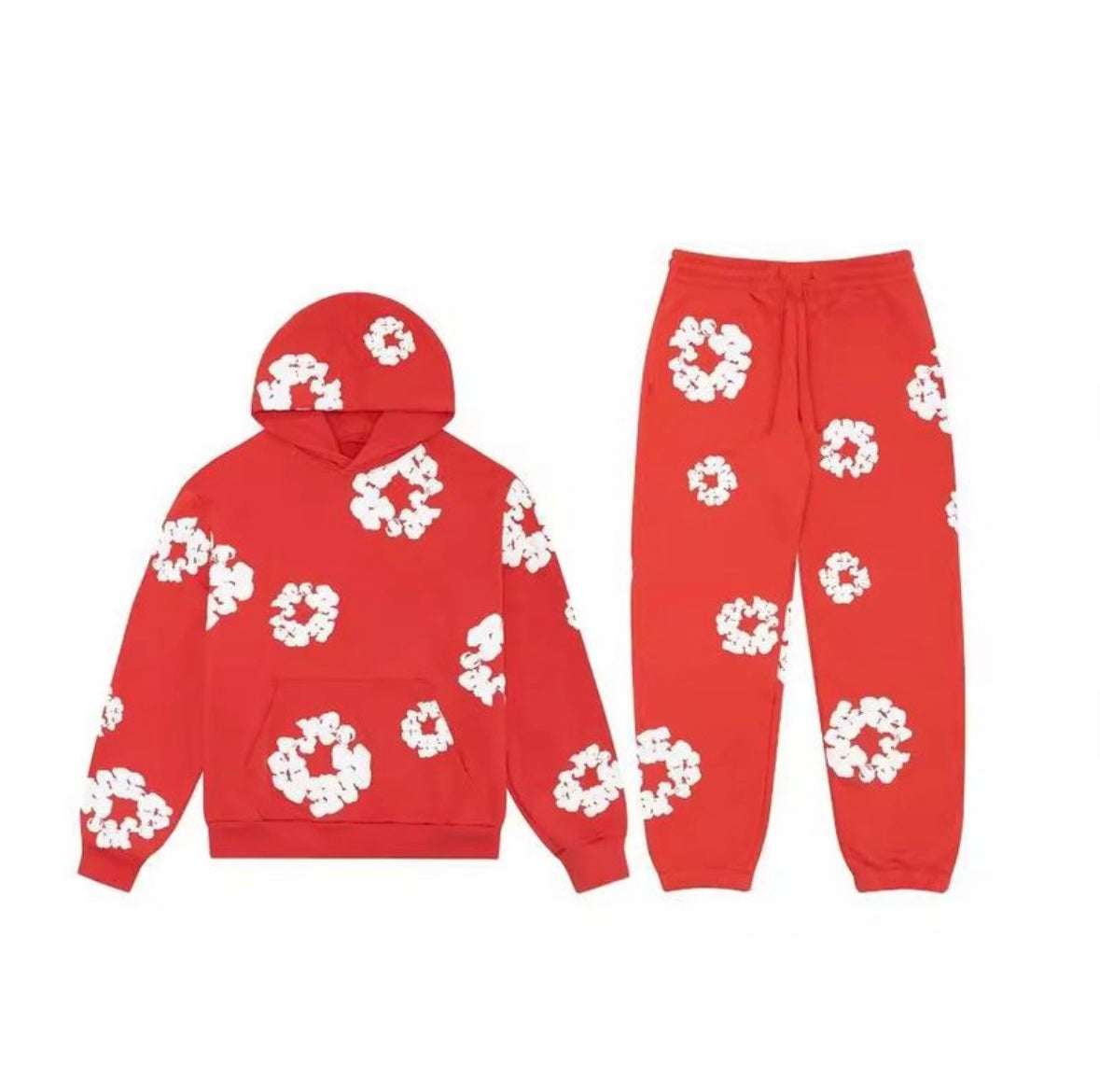 Denim Tears inspired Y2K hip- hop hoodies and Jogger Pants set.
