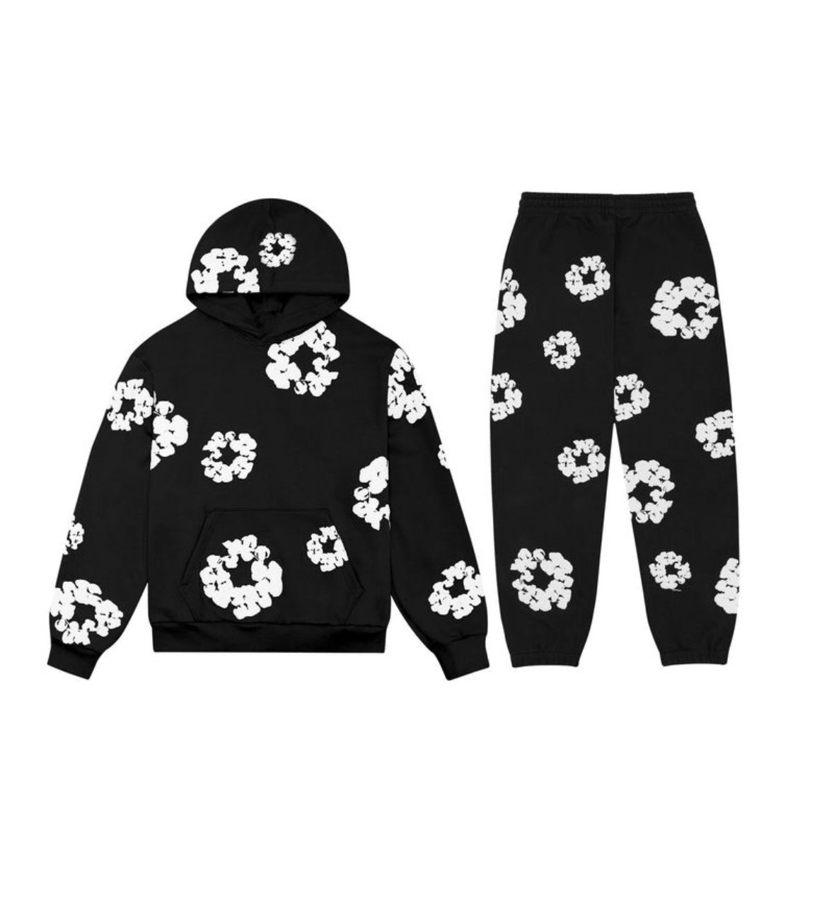 Denim Tears inspired Y2K hip- hop hoodies and Jogger Pants set.