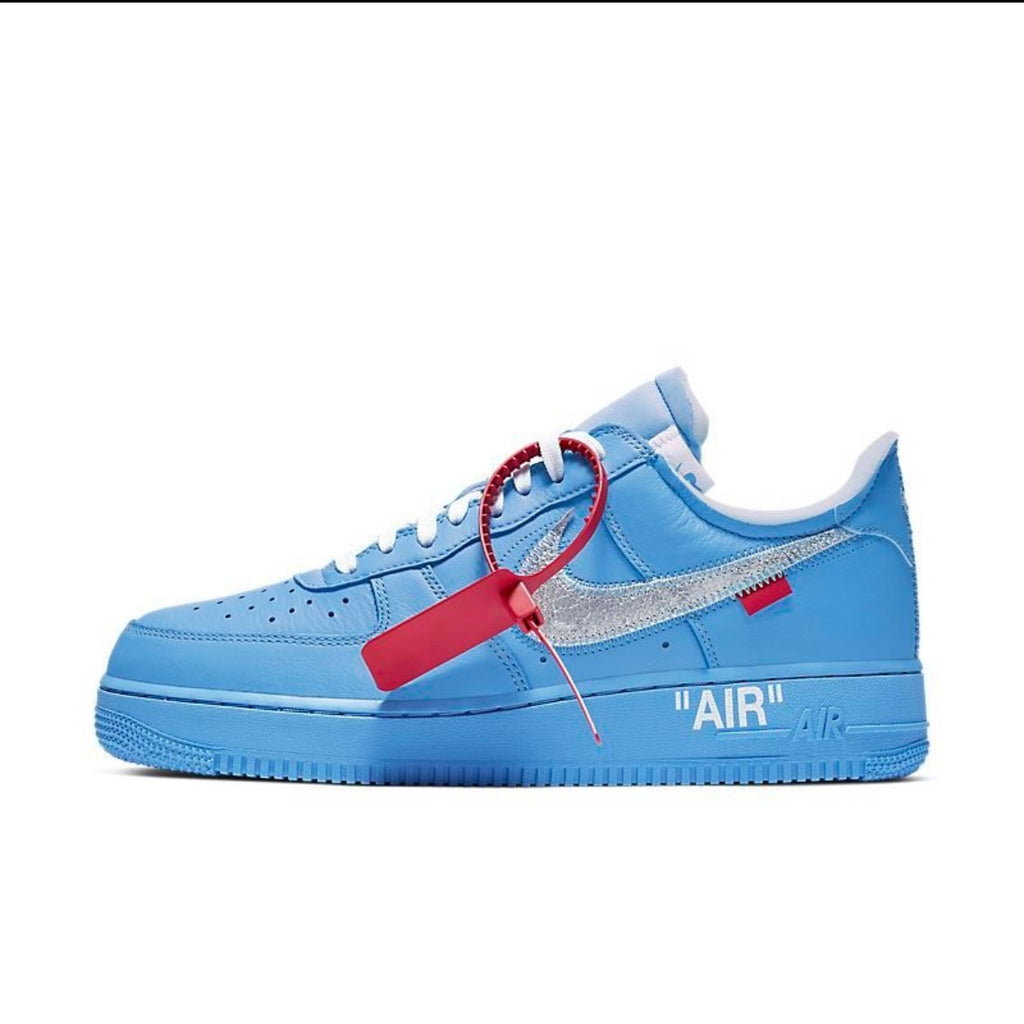 Off- White x Nike Air force 1 Low MCA University blue.