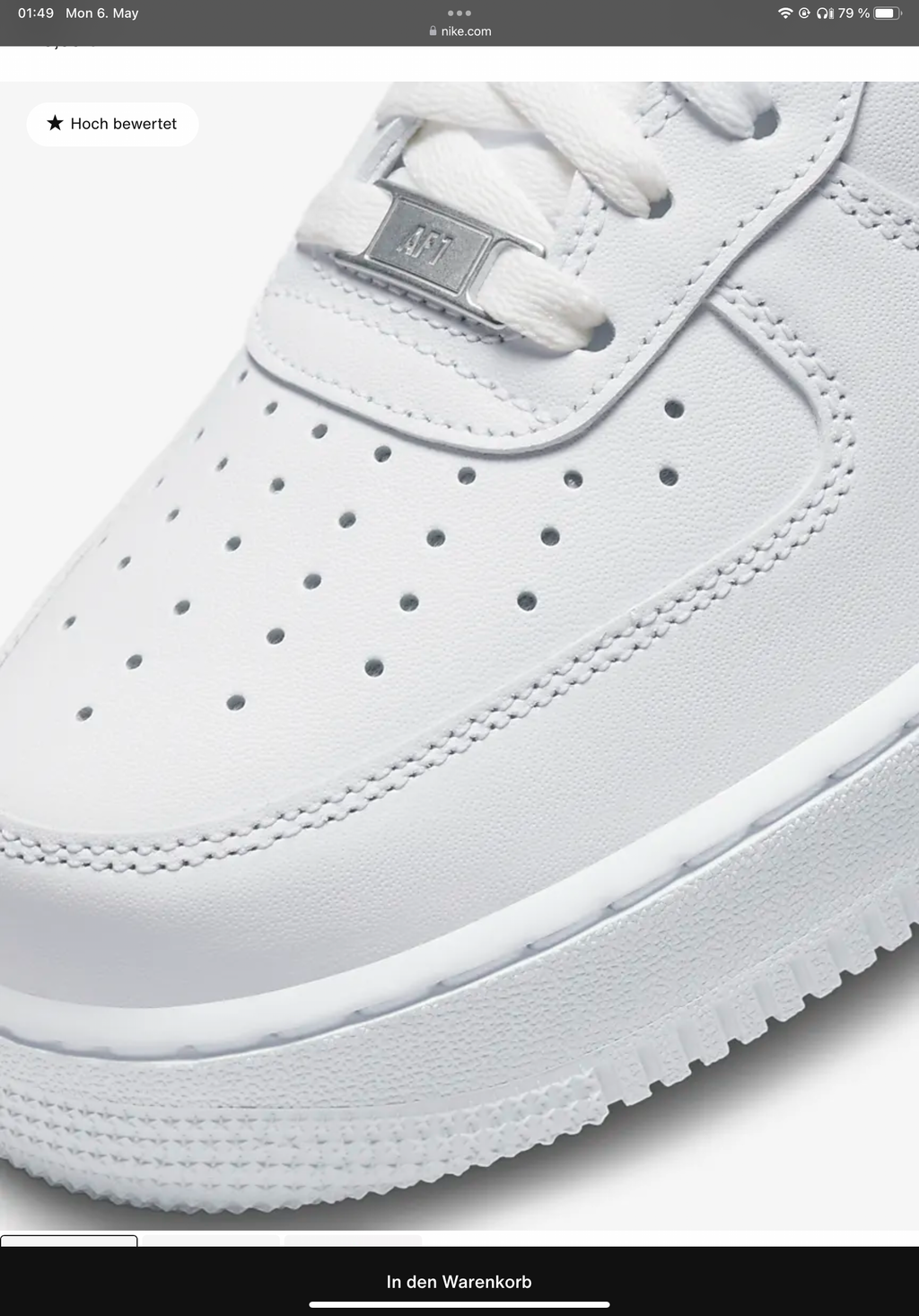 Nike Air Force 1 white Edition