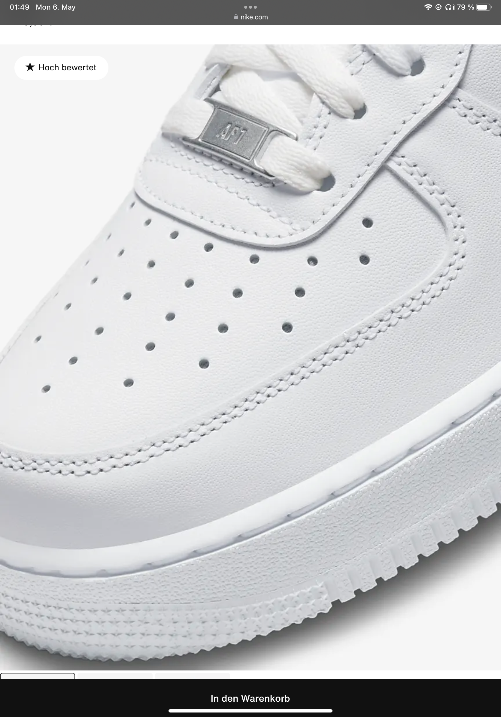 Nike Air Force 1 white Edition