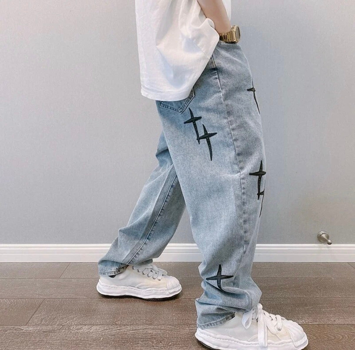 Y2K vintage style fit baggy jeans